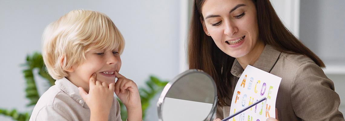 Speech therapist: communication