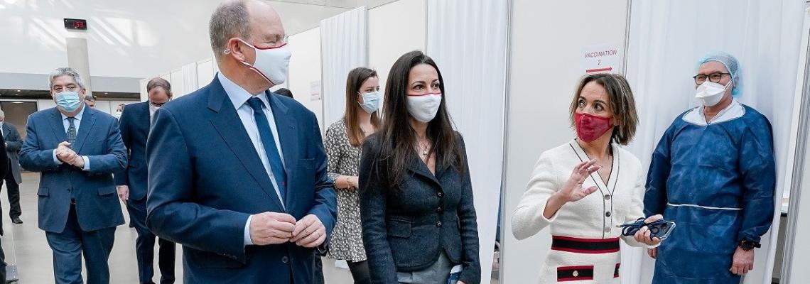 Vaccination Centre officially opened at Grimaldi Forum